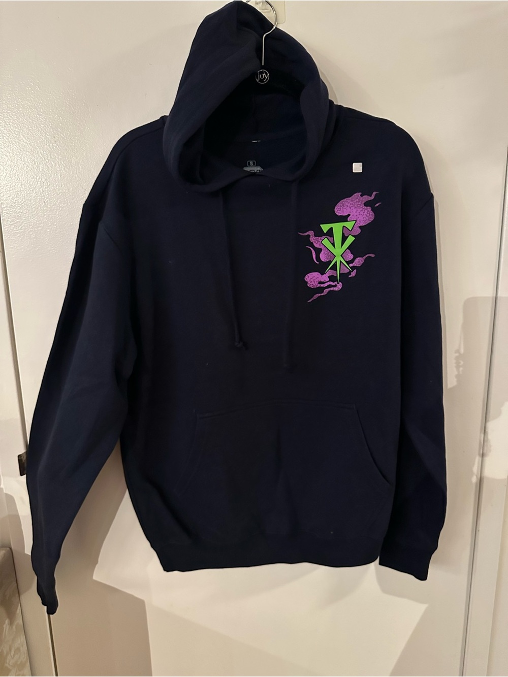 WWE Navy Hoodie with Green & Purple Smoke Logo